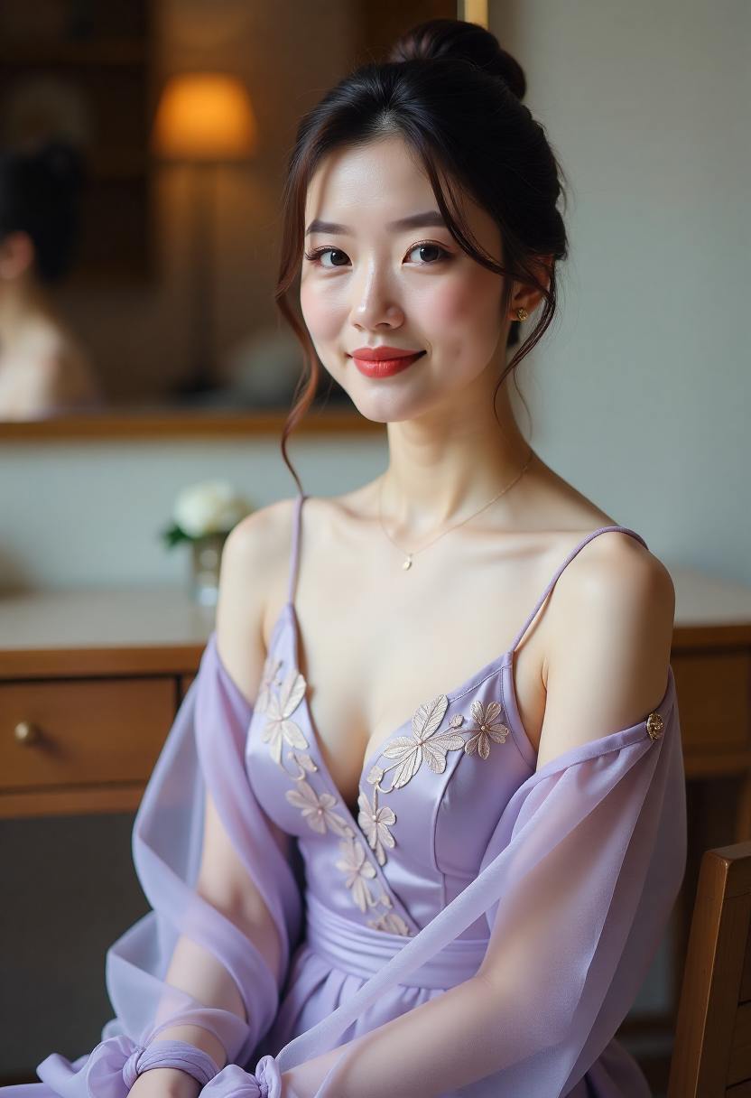 老屋窗边的一家人