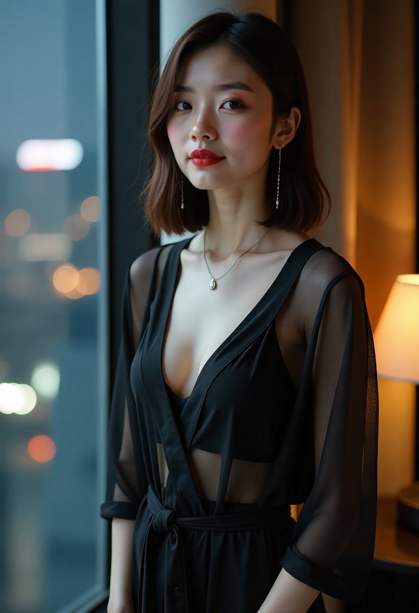 演员在镜头前演绎角色